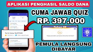 APK LUCKY QUIZ - CUMA LOGIN LANGSUNG DIBAYAR SALDO DANA II APK PENGHASIL UANG screenshot 1