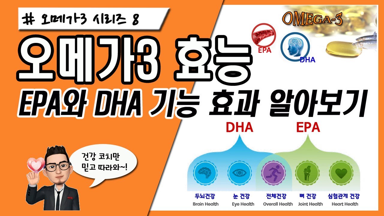 오메가3 효능, EPA와 DHA 기능성 효과 알아보기 YouTube