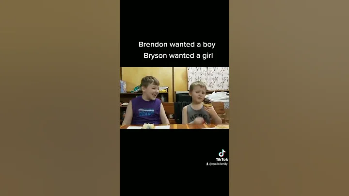 Brendon and Bryson finding out gender to #3 (Brant...