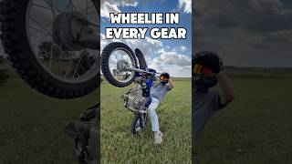 Wheelie every gear TTR110