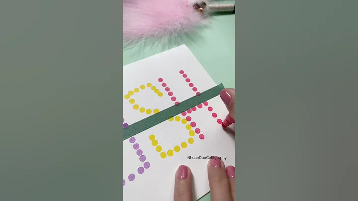 Birthday Card Idea to Josh #NhuanDaoCalligraphy #BirthdayCard #satisfying #CreativeArt #shorts