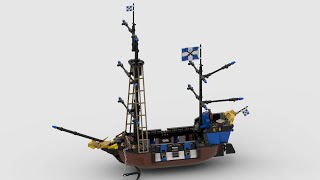 Lego Moc Remake 6274 Pirates - Caribbean Clipper v2.0