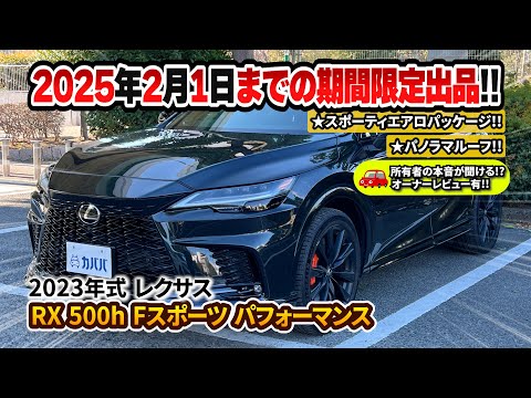RX500h Fスポーツパフォーマンス】スポーティーな印象を高める装備や 