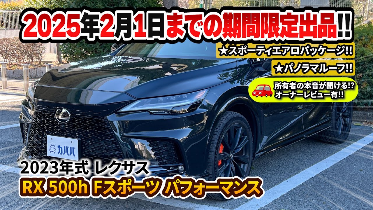 RX500h F Sport Performance] Fully equipped with features that