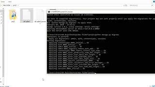 Python django creating superuser