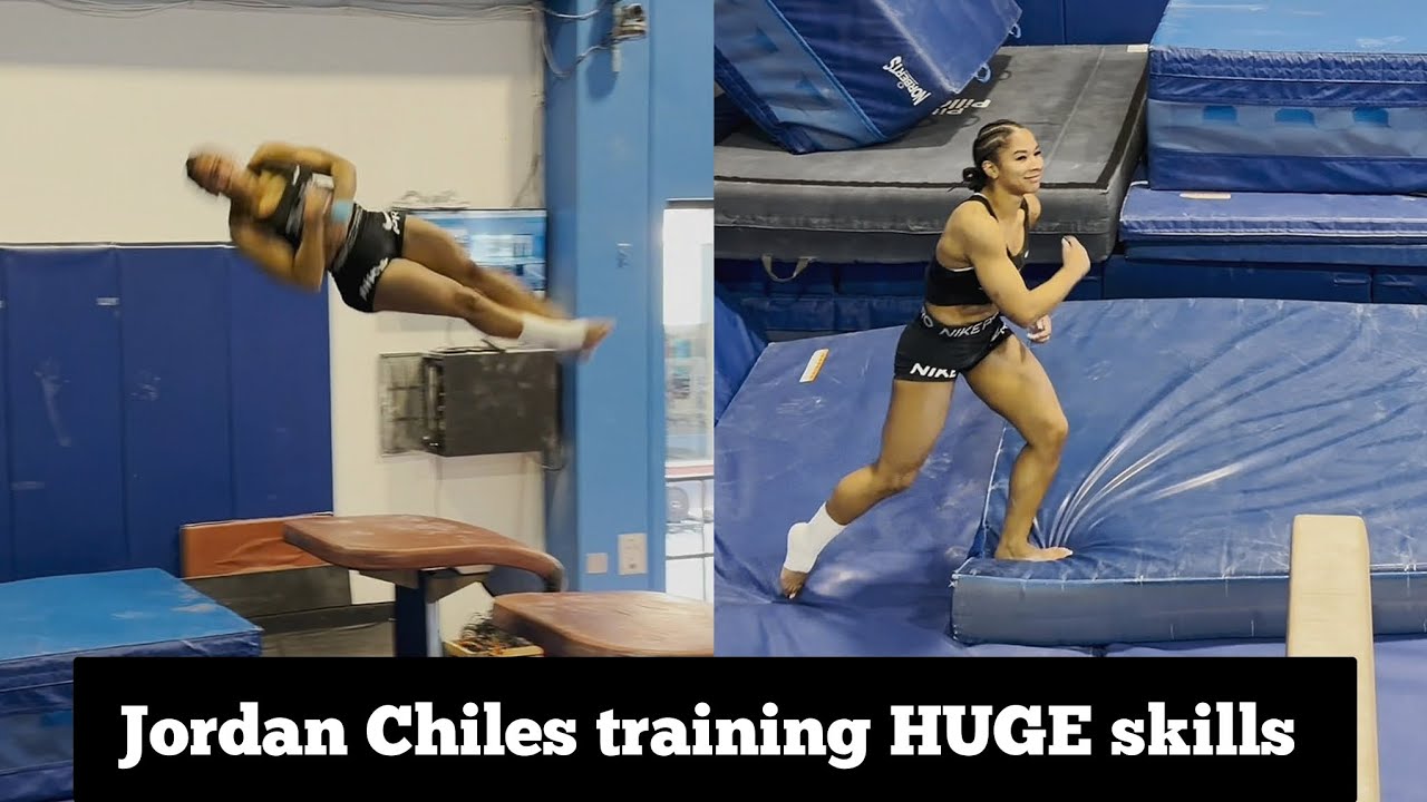 Olympian Jordan Chiles is BACK training an Amanar on Vault? - Huge training Upgrades in 2026