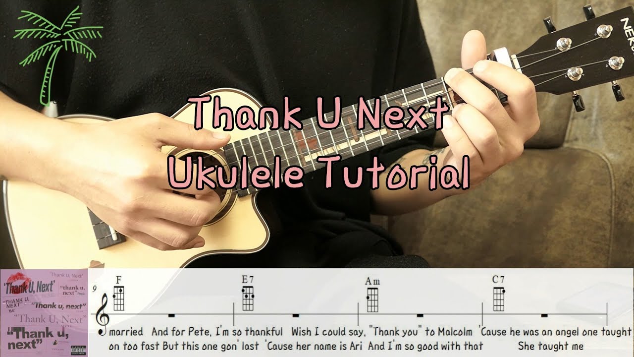 Ukulele Tutorial(Chords)Ariana Grande - thank u, - YouTube