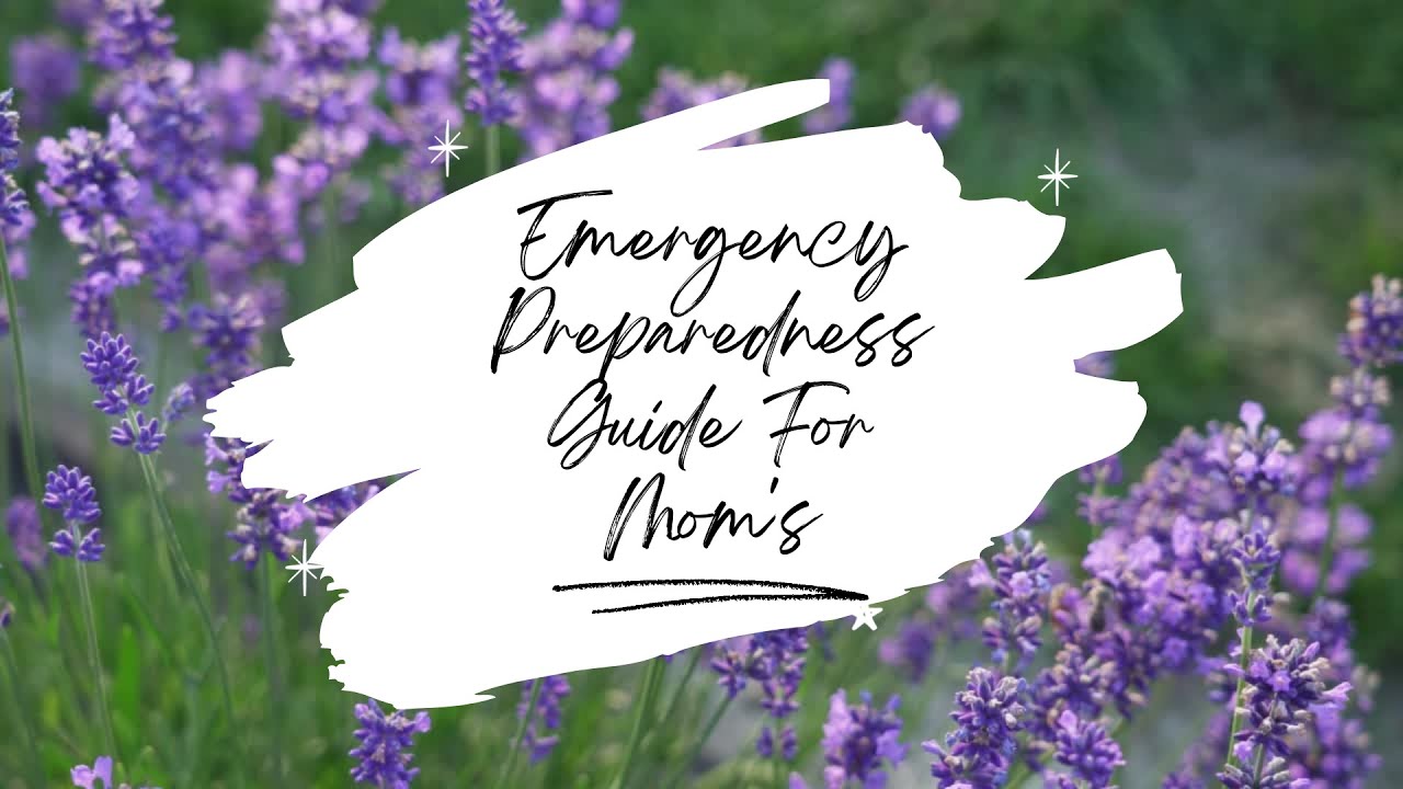 Emergency Preparedness Guide For Mom's