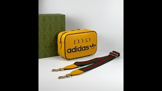 Gucci x adidas small shoulder bag yellow