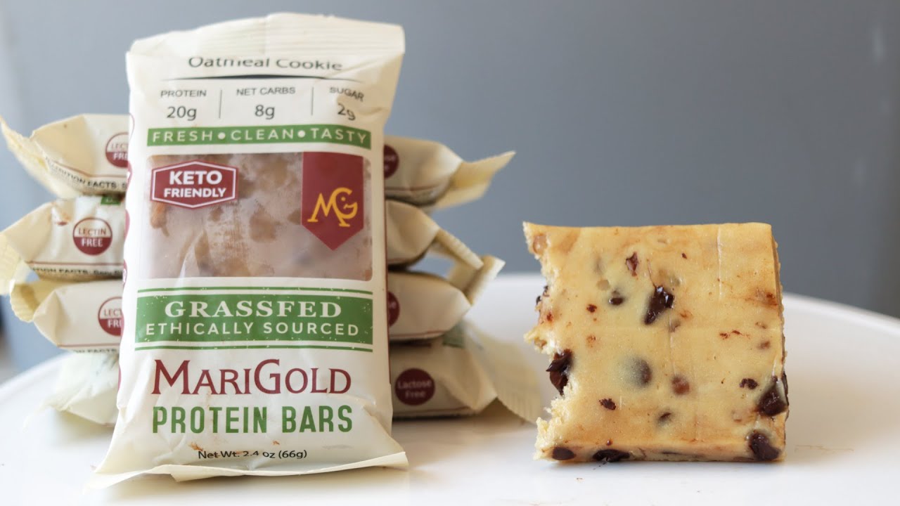 MariGold Protein Bars Review Keto Bars Taste Test YouTube