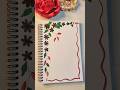 Beautiful frontpage design ideas ✨💕#youtubeshorts #frontpage #ytshorts #shorts #borderdesign