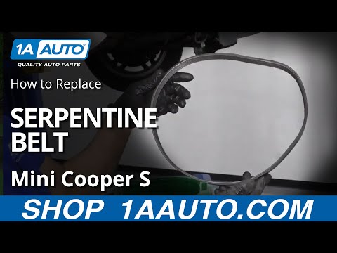How to Replace Serpentine Belt 07-13 Mini Cooper S