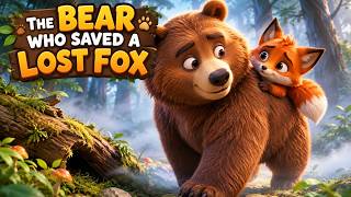 The Bear Who Saved a Lost Fox | A Heartwarming Jungle Story | 3D Animated Animal Story
