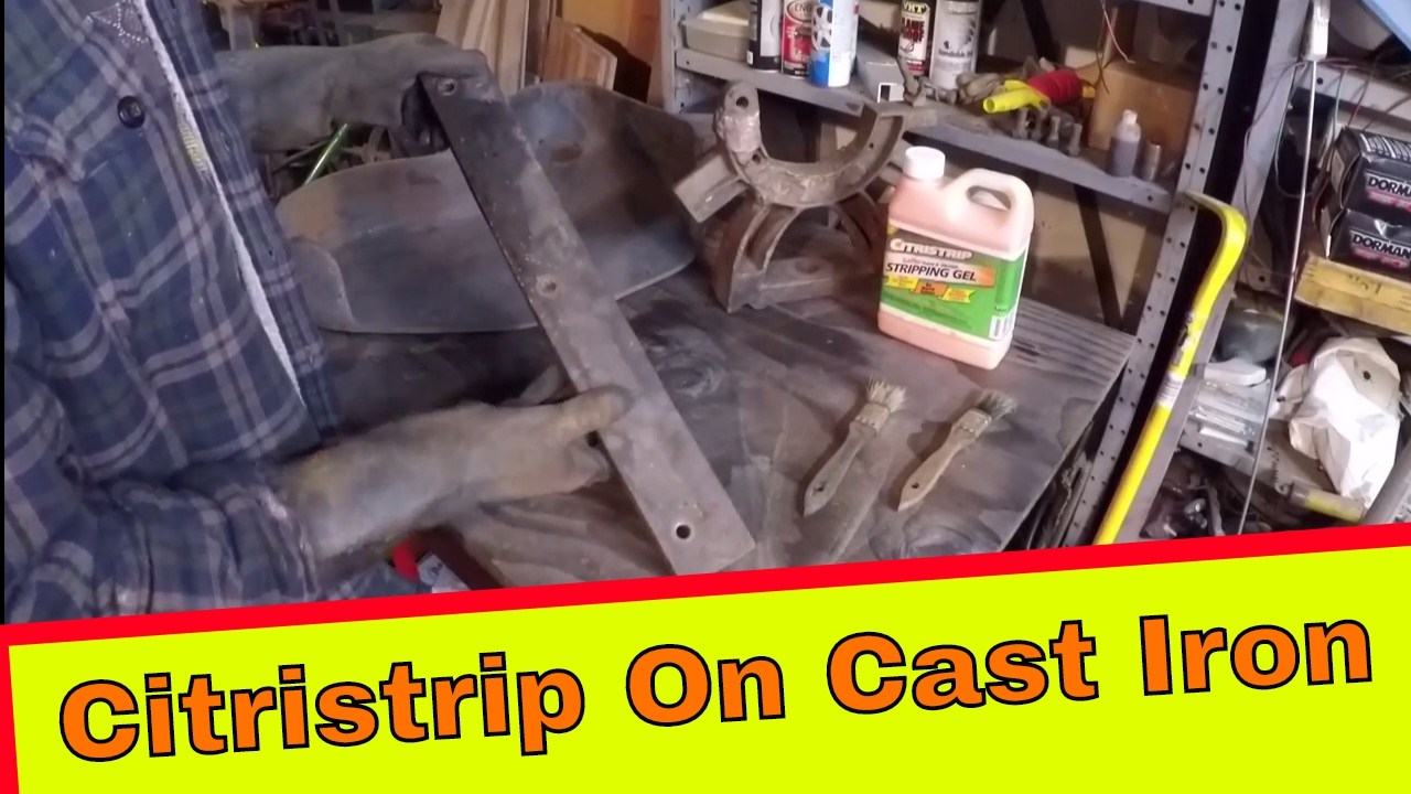 Citristrip on Cast iron Parts YouTube