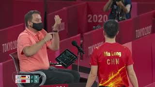 Ma Long's 2 Service Errors - Men's Table Tennis Semifinals | Tokyo 2020 Olympics [4k 60fps] screenshot 4