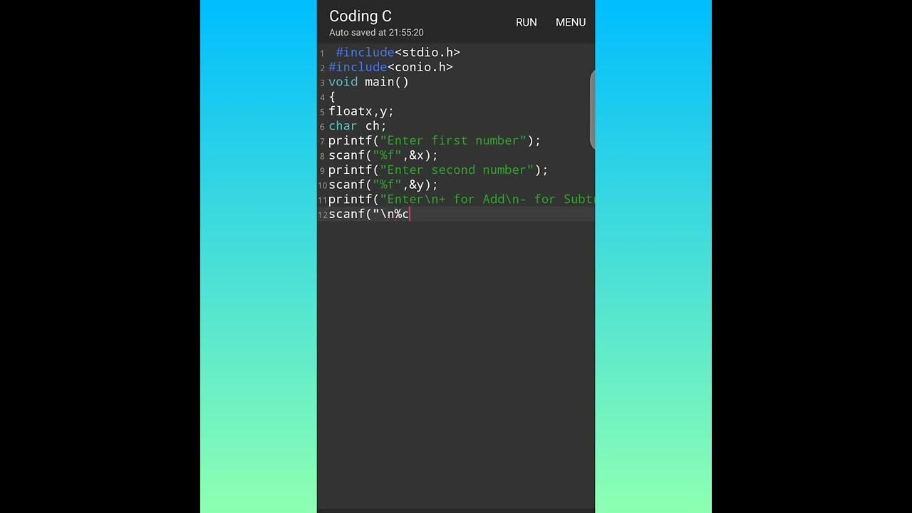 Make a calculator by C Programing || # video#24 - YouTube