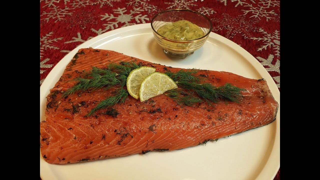 SAUMON GRAVLAX  et SA SAUCE MAISON
