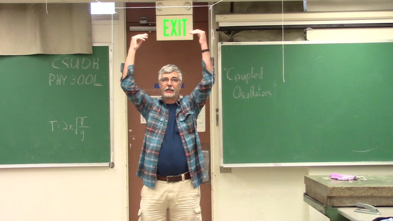 CSUDH PHY300L Coupled Oscillators lab intro