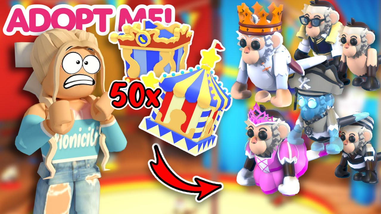 UTRATILA jsem 1000 Kč a 10 000 Bucks za OPIČKY 😱🙊🎪v Adopt Me! Roblox