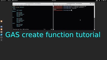 GAS x64 GNU Assembler create function tutorial in Linux