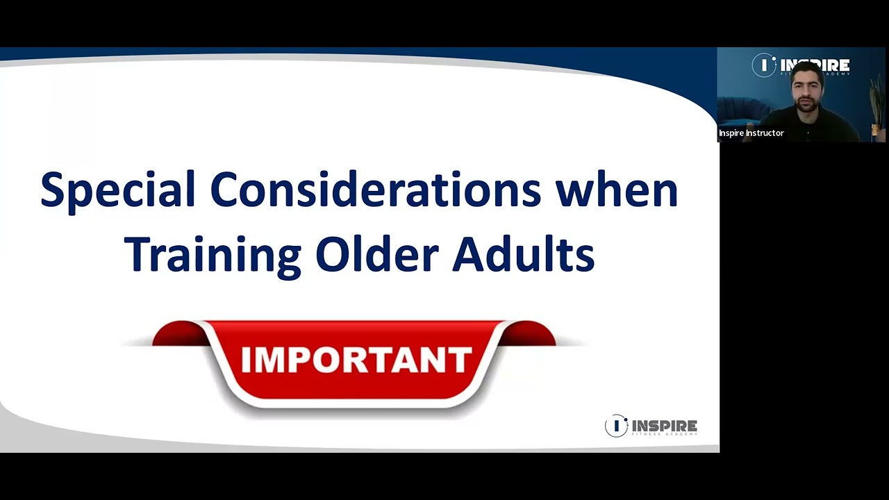 Exercise for Seniors & Older Adults Workshop Overview - English