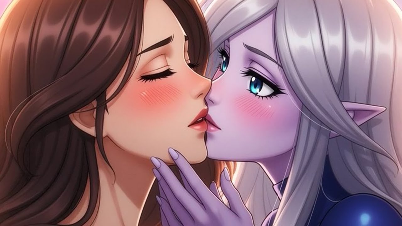 Hidden UFO Hideout Embrace — Romantic Alien Encounter | Yuri Stories Animated | Yuri Manga