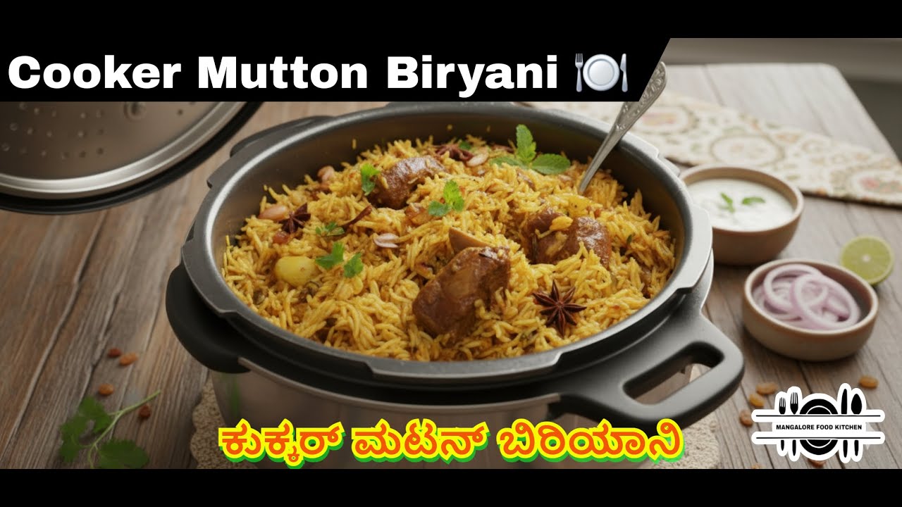 Cooker Mutton Biryani 👌😋