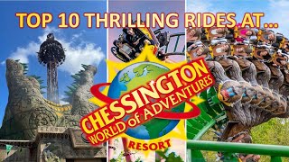 Top 10 Most THRILLING RIDES At Chessington That You Should Try!