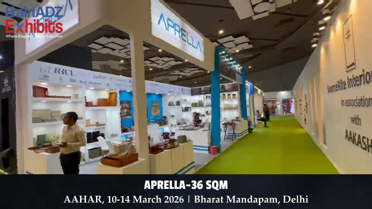 APRELLA at AAHAR 2026 – Designed & Fabricated by BrainADZ Exhibits