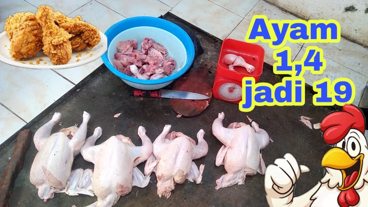 cara potong ayam fried chicken harga 6000