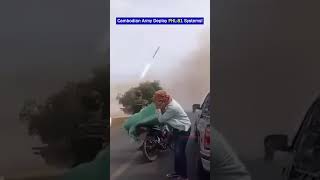 Cambodian Army Phl81 Mlrs Systems Move Toward The Border