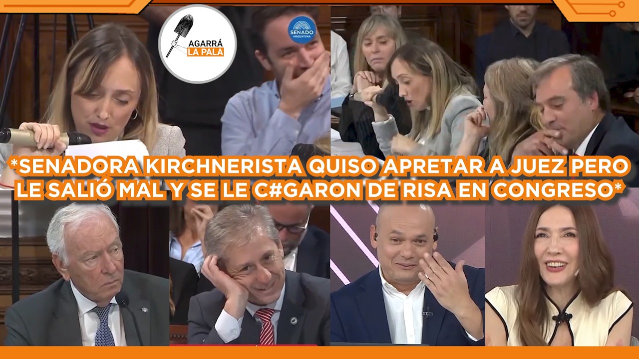 SENADORA KIRCHNERISTA QUISO APRETAR A JUEZ EN EL CONGRESO PERO LE SALIÓ MAL Y SE LE C*GARON DE RISA