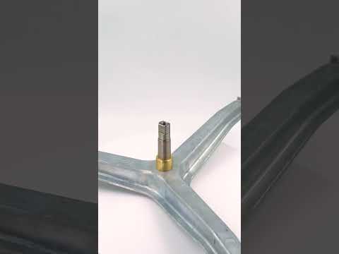 Хрестовина для пральної машини Ariston, Indesit 2101388180, EBI COD.790, d=15/17/22 мм, l=65 мм, видео 1