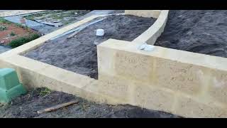 Multi Levelled Limestone Retaining Wall Propmark