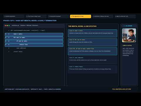 LeetCode #217: Contains Duplicate | Complete University Masterclass (Python 3)