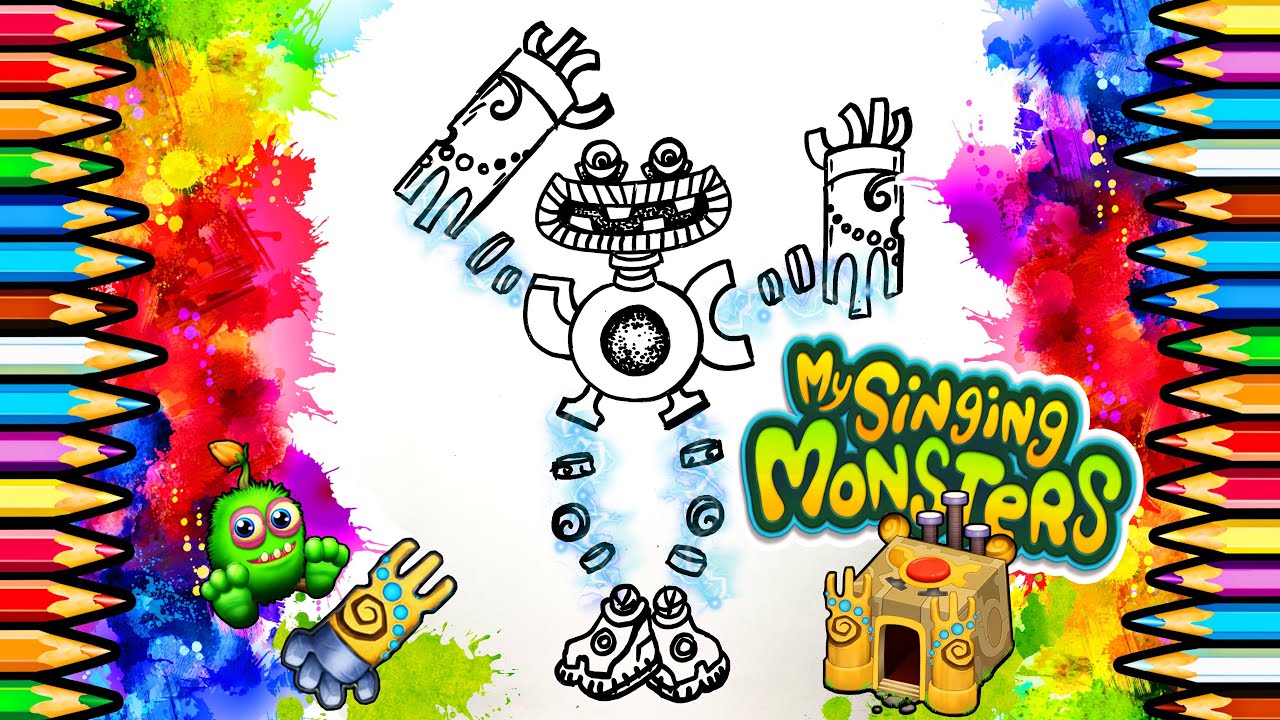 Coloring Pages Rainbow Friends – Wubbox – My Singing Monsters 29