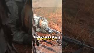 Sergeant finds his soldier sleeping on-duty😱