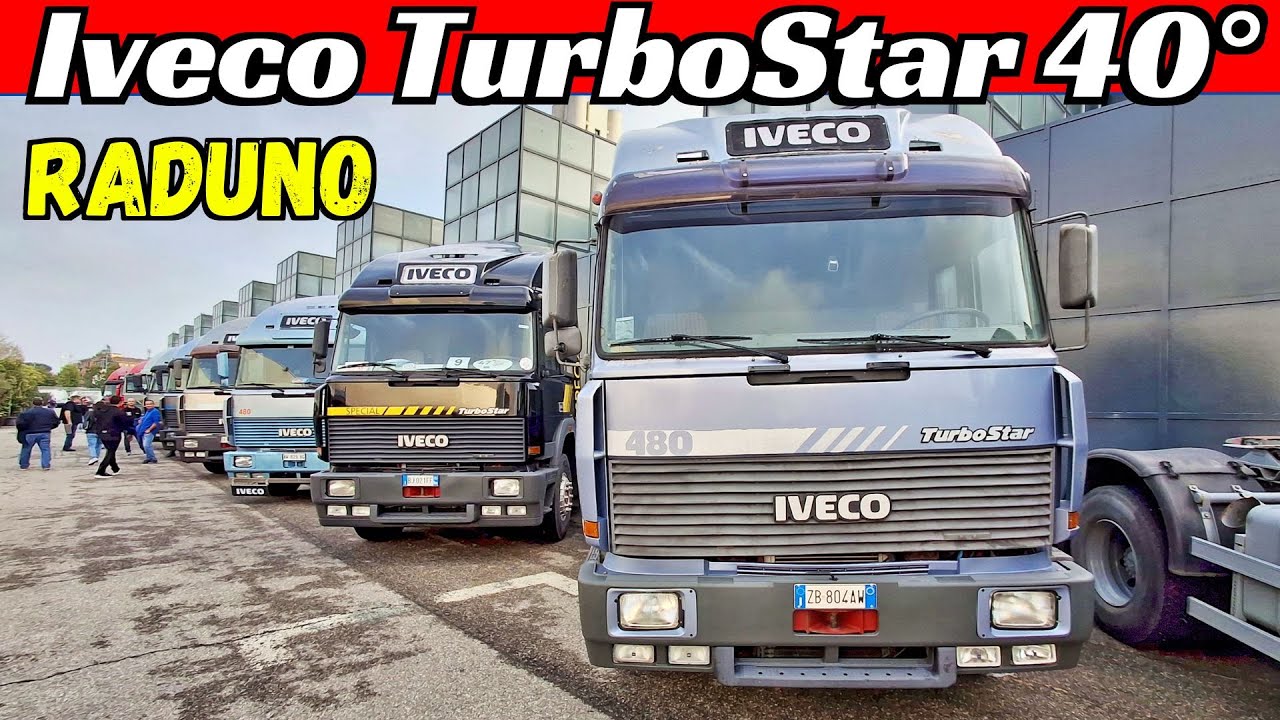 Iveco TurboStar 4O° Anniversario, 1984-2024 - Raduno Bologna + Donato Truck Drift - V8 Engine Sound!