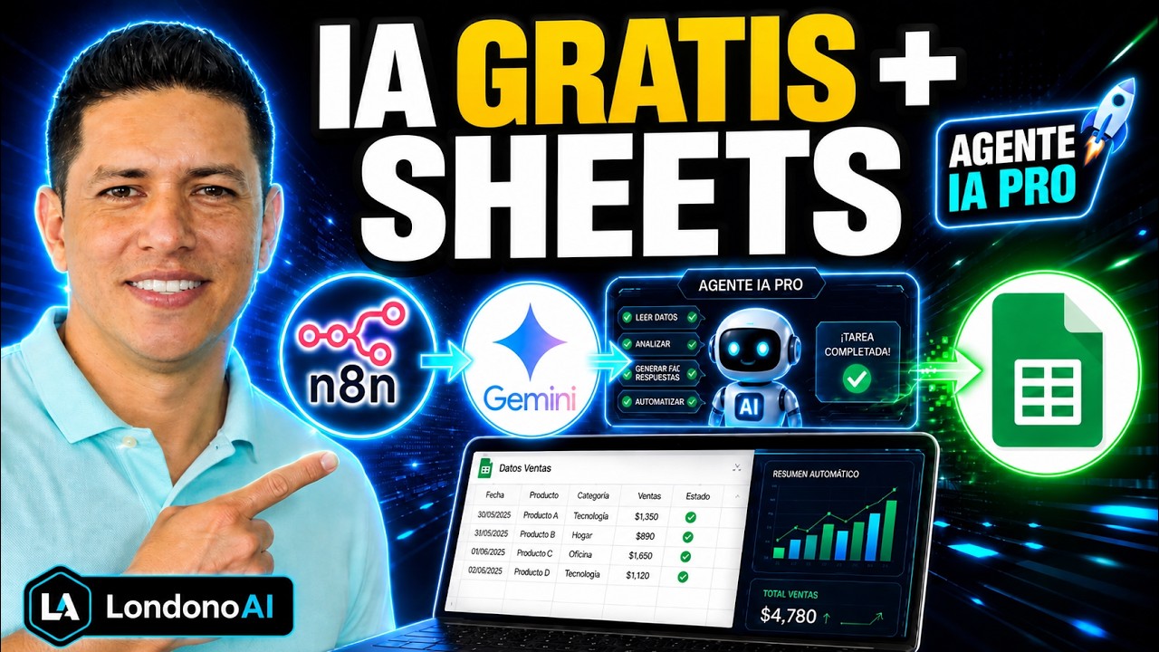 Agente IA GRATIS con Gemini + n8n + Google Sheets | Automatiza tu ...