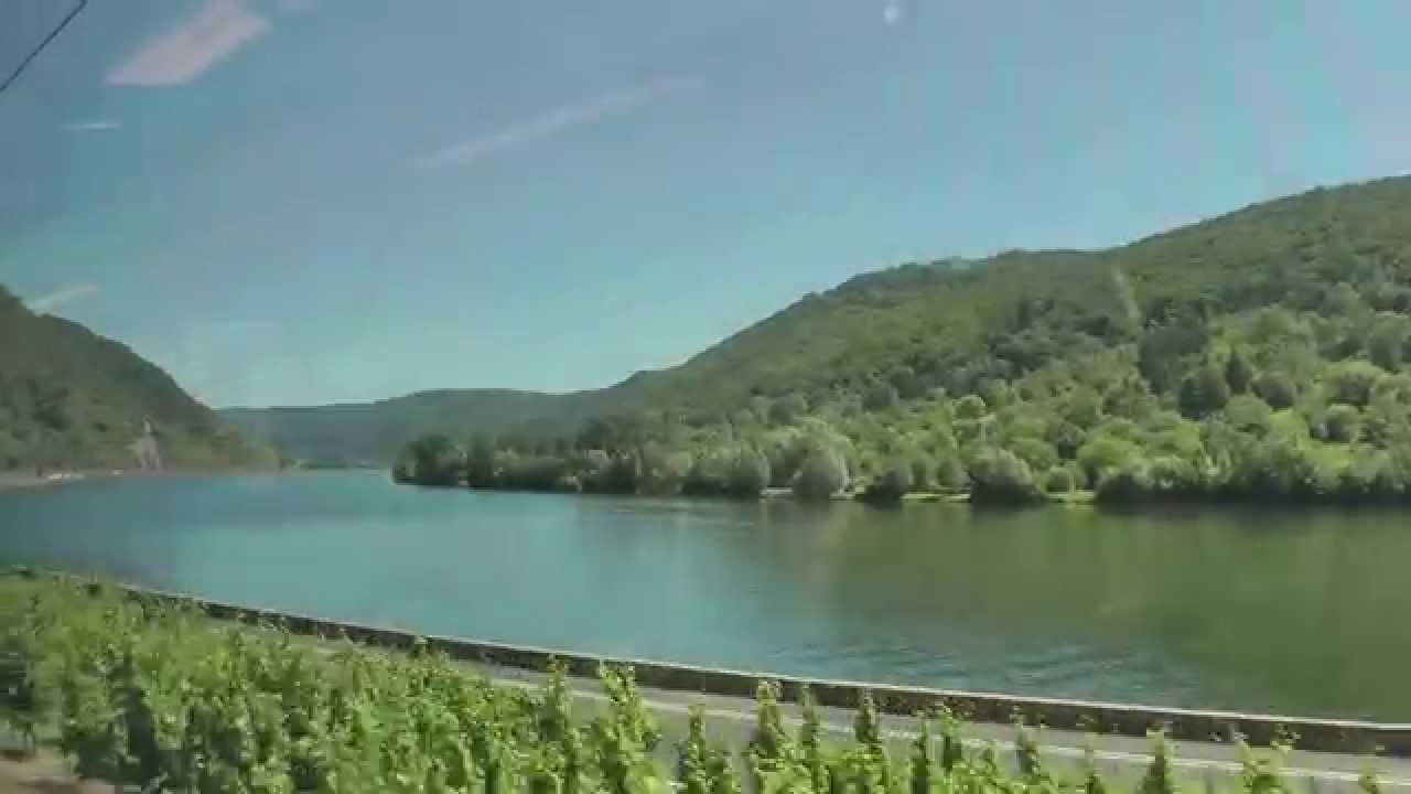 Moselstrecke Cochem - Koblenz (aus dem Zugfenster)