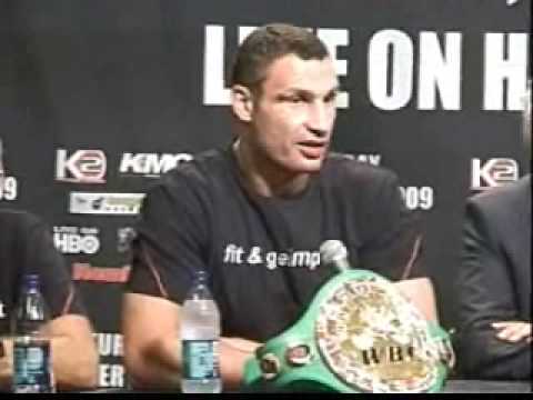 Post Fight Presser Vitali Klitschko vs Cristobal A...