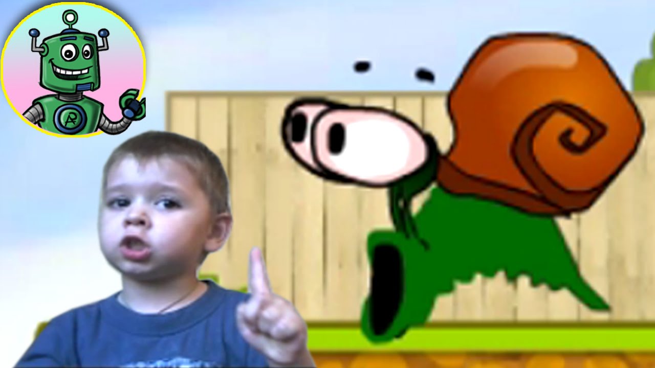 Играем с Ромой. Растворение Боба. Игра про улитку 1. Snail Bob 1 #3