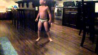 Evan rocking out to Springsteen