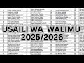 USAILI AJIRA ZA WALIMU 2025 2026 USAILI AJIRA KADA YA AFYA 2025