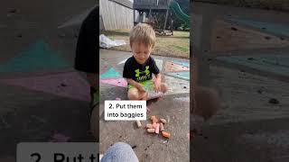 Outside Activities for Littles Part 1️⃣: Homemade Chalk Paint #kidsactivities #parentinghacks #mom