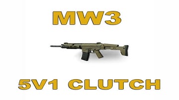 EPIC CLUTCH IN MODERN WARFARE 3! 5v1