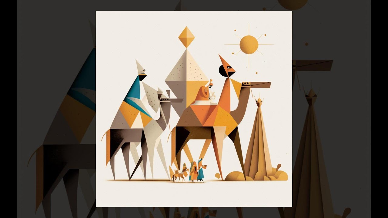 A Bauhaus Christmas Journey - AI images of Wise Men from the East