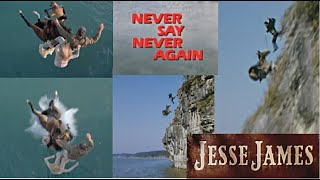 Awful horse fall to water; Bond, Jesse James 19391983