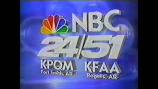 KPOM, Now KFTA/KFAA, Now KNWA (NBC, Now Fox/NBC) Station ID 2000
