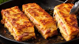 Oh mein Gott, die sind ja so lecker! Französische Toast-Sandwiches in 5 Minuten.